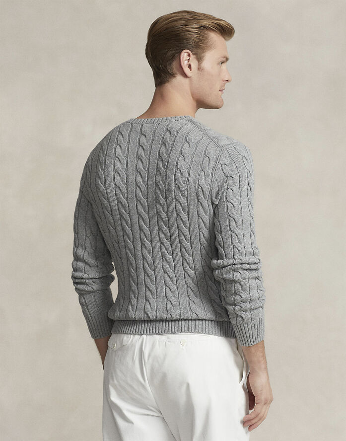 Polo Ralph Lauren Cable-Knit Cotton Sweater Grå