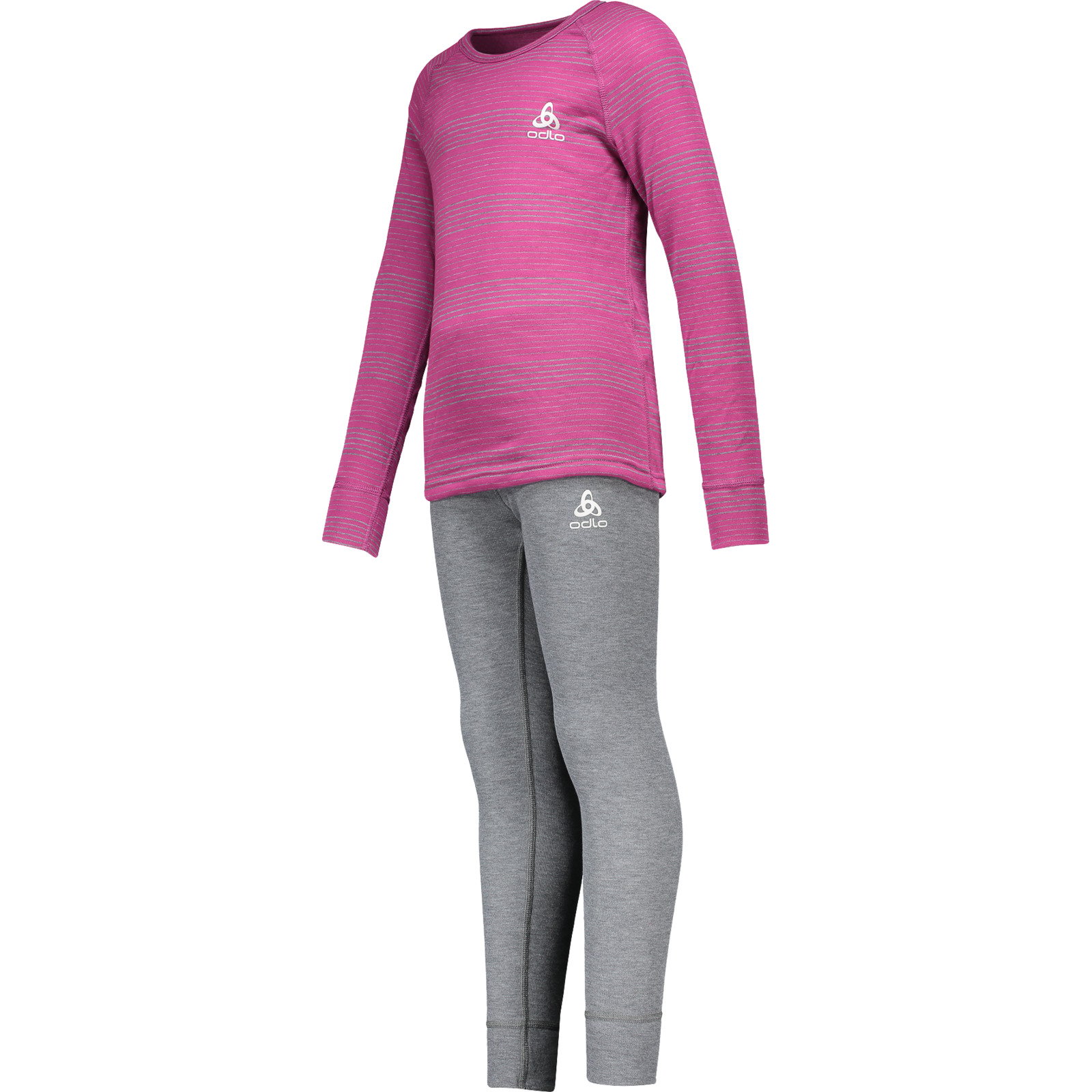 Odlo Kinder-Thermowäsche-Set Active Warm himbeer