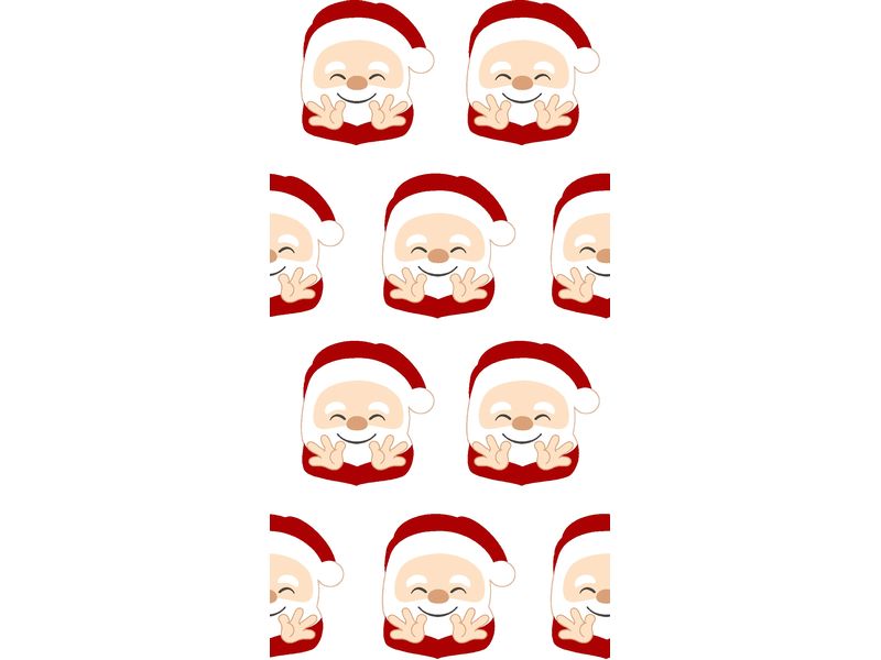 Paper   Design Taschentücher Hello Santa 4-lagig, 10 Tasche Designer Taschentücher