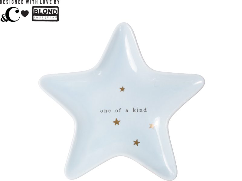 Blauw sterrenbordje - one of a kind