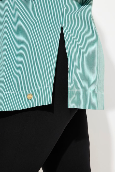 Hemdbluse, Streifen, Hemdkragen, Langarm