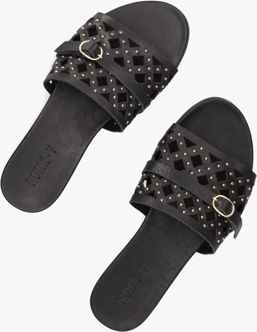 NOTRE-V zwarte notre-v slippers 10301