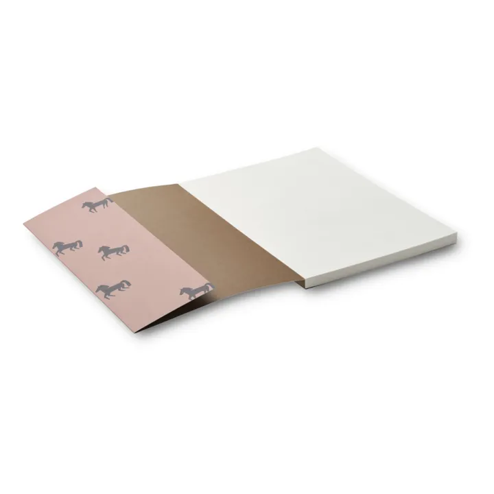 Liewood Carnet A4 Jae | Horses/Dark rosetta