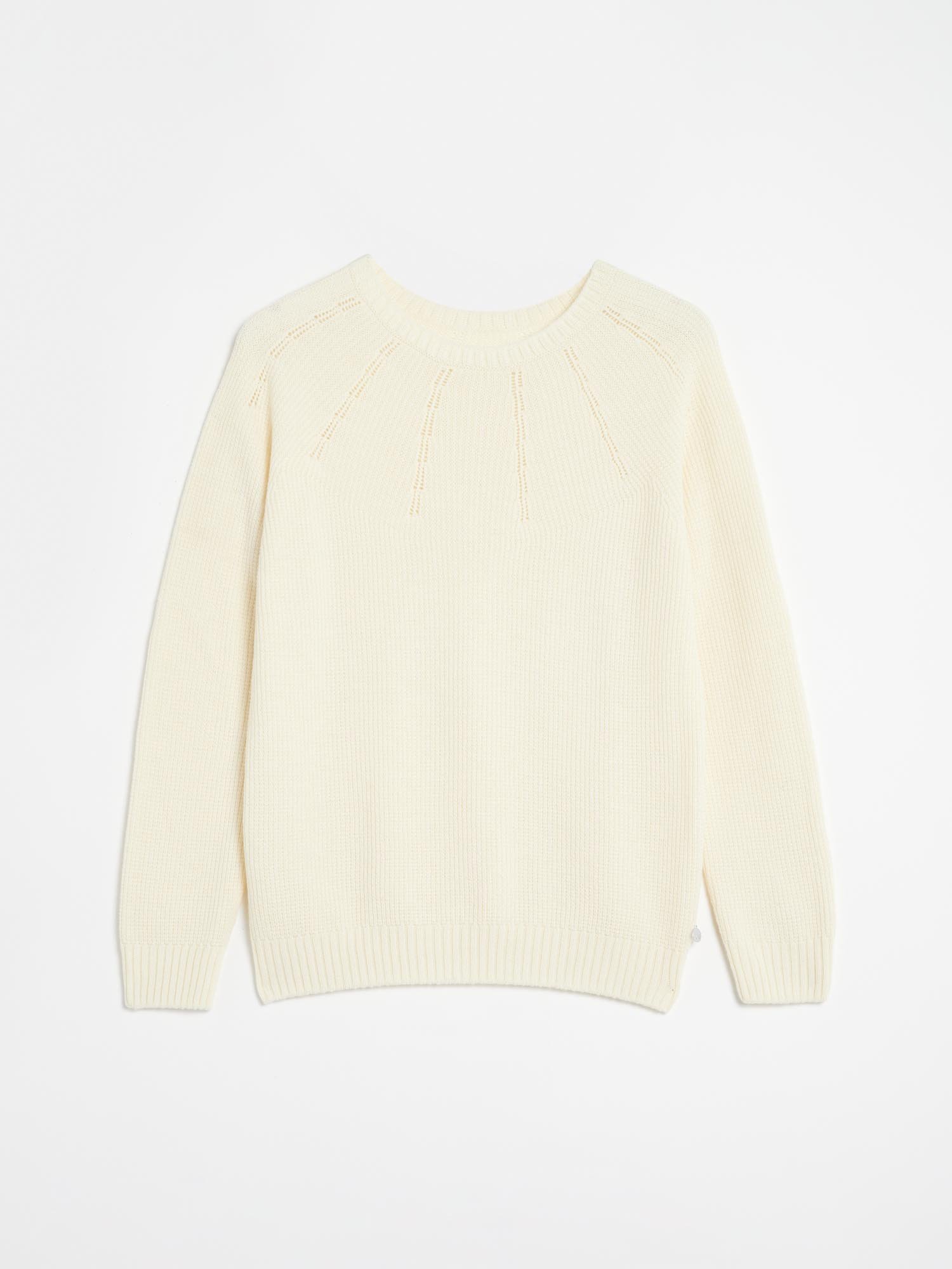 Pull Femme Fabriquées en France Laine Mérinos Blanc Ecru