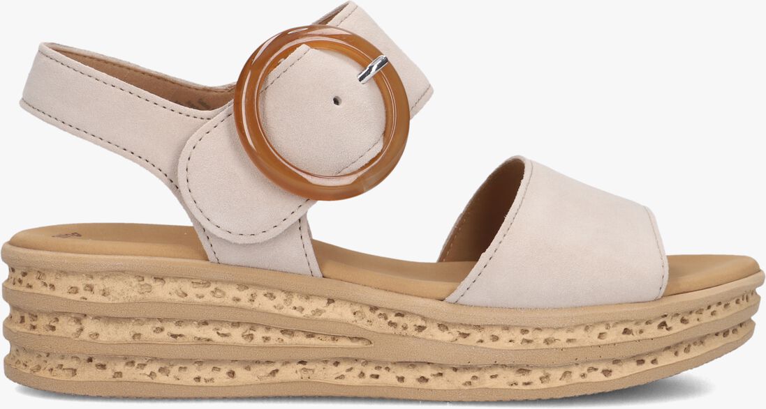 beige gabor platte sandalen 550.2