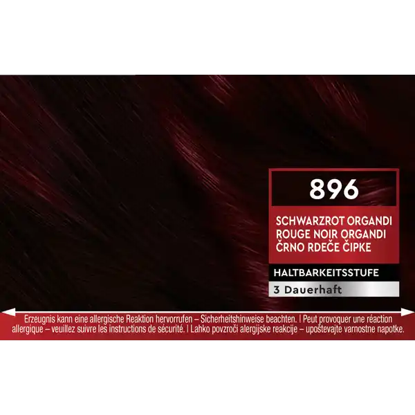 Intensiv-Color-Creme 896 Schwarzrot Organdi