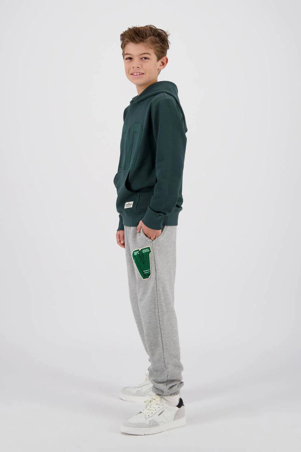 Vingino regular fit joggingbroek Sondol grijs