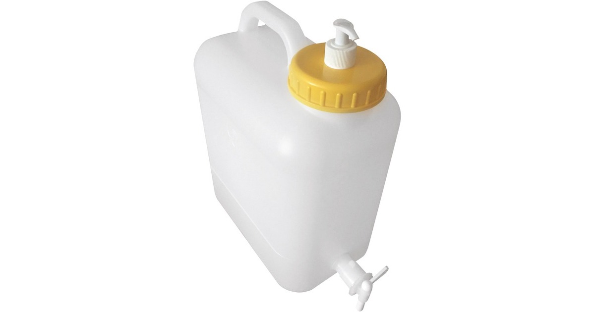 High PeakWaterreservoir met zeepdispenser watertank  (Wit/geel, 13 liter)