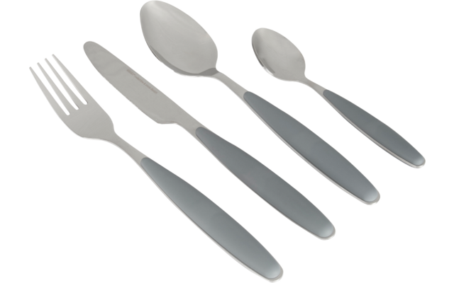 Gimex Edelstahlbesteck Set mit Soft-Touch-Griff 16 teilig