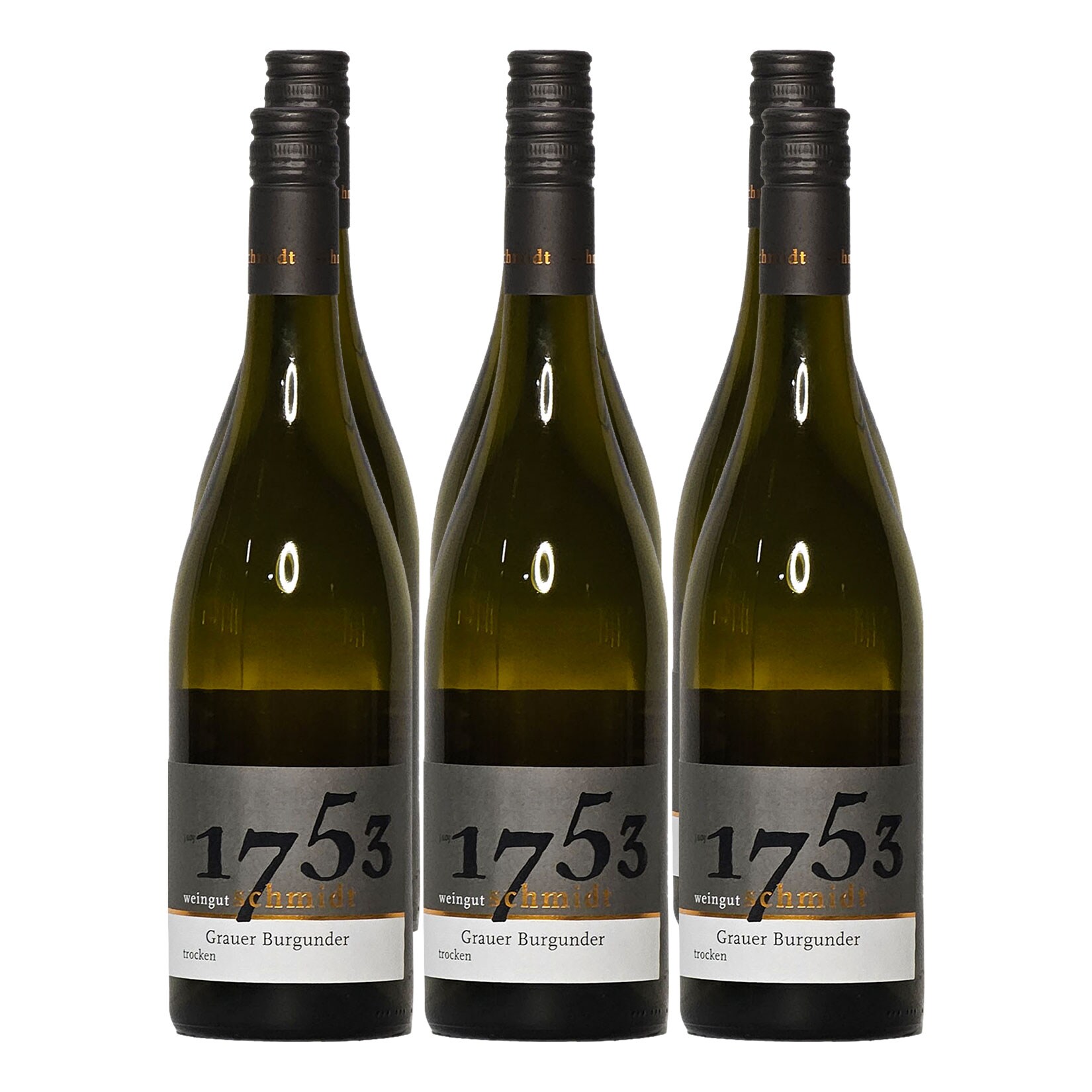 Weingut Schmidt 2022er Weißer Burgunder trocken 13,0 % vol 6 x 0,75 Liter