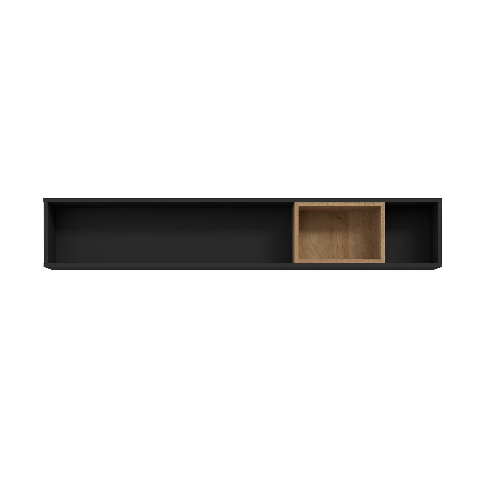 Wandboard - schwarz - Riviera Eiche - 150 cm