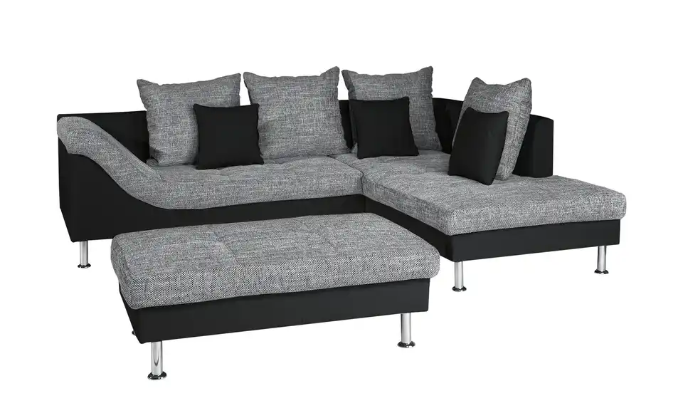 Ecksofa Wiebke Schwarz rechts