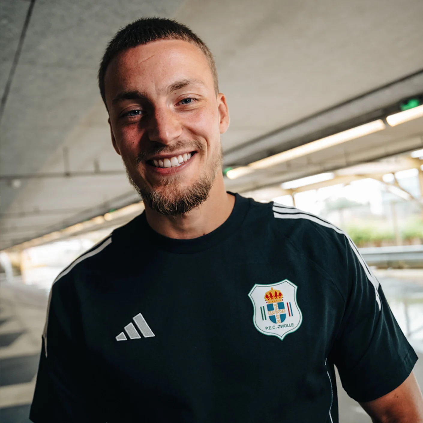 Adidas PEC Zwolle Lifestyle T-Shirt 2024-2025 Zwart Wit