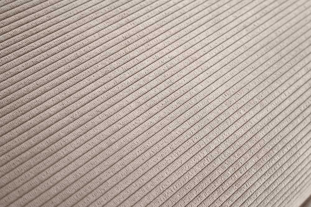 Großer Sitzhocker HEAVEN 100cm greige Cord Sofahocker abnehmbarer Bezug