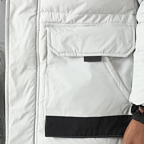 Doudoune Capuche Longue Blanc