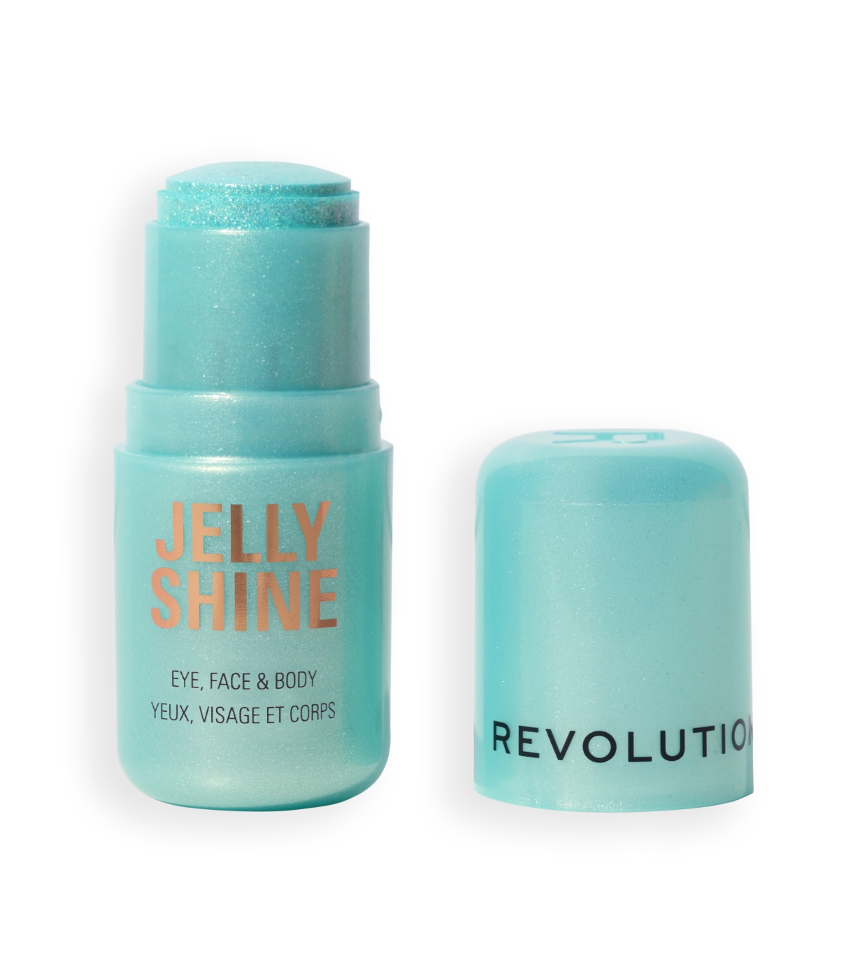 Makeup Revolution - Iluminador Jelly Shine Shadow and Highlight Stick - Mermaid Green