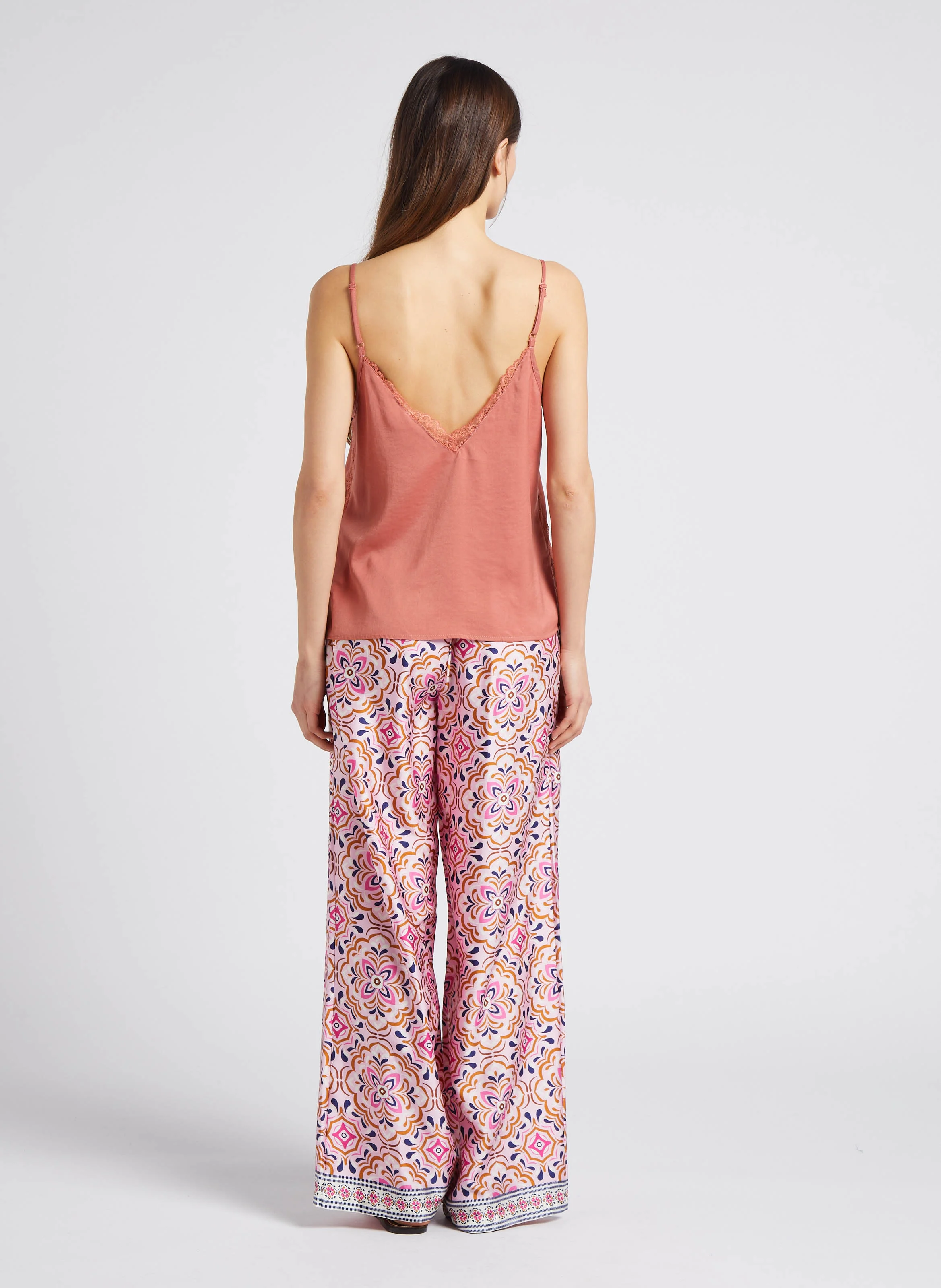 DILA - Caraco en dentelle| Rose