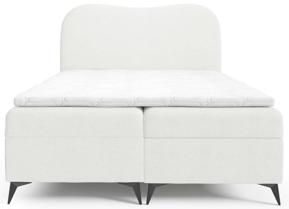 NADUVI Collection Boxspring Adler bouclé met opbergruimte 160 x 200 cm