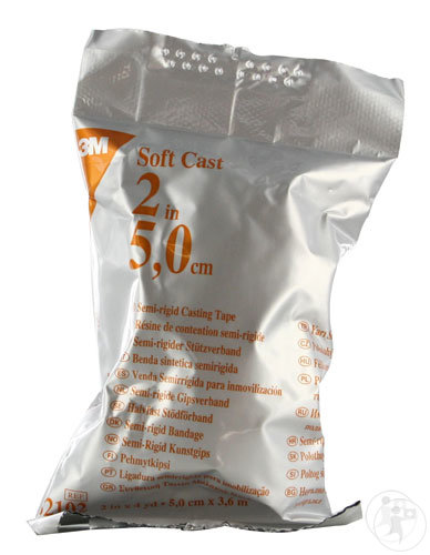 3M Soft Cast Résine De Contention Semi-Rigide 5cm x 3,6m Pièce 1 (82102)