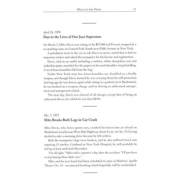 Backbeat Books The Miles Davis Reader