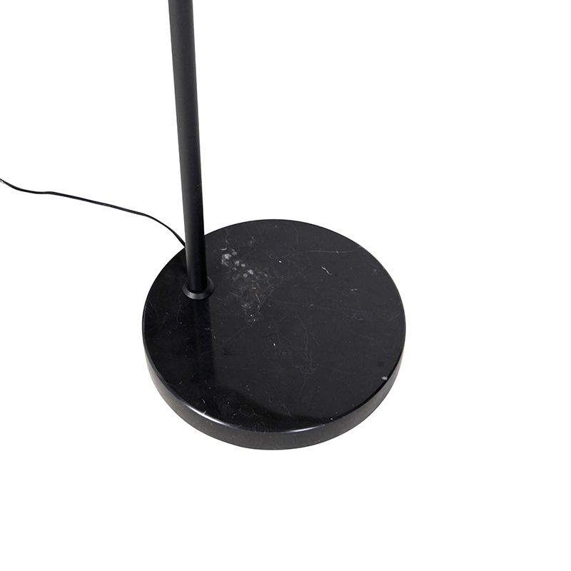 Moderne vloerlamp zwart verstelbaar - Editor