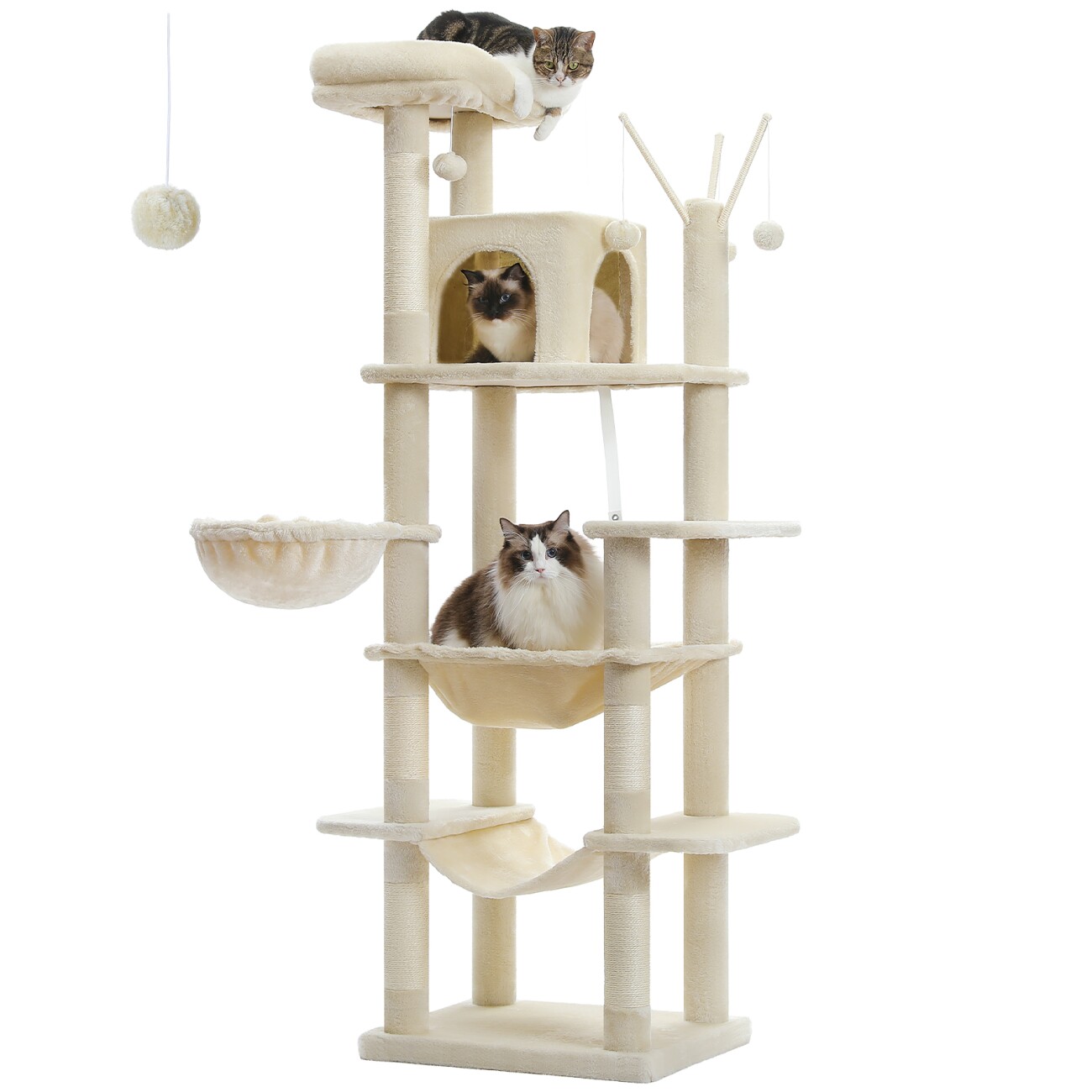 Pawz Road Kratzbaum 175cm große Katzenbaum Sisalstamm