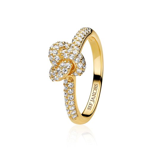 Sif Jakobs Jewellery Imperia Piccolo Ring, Gold Plated, 54