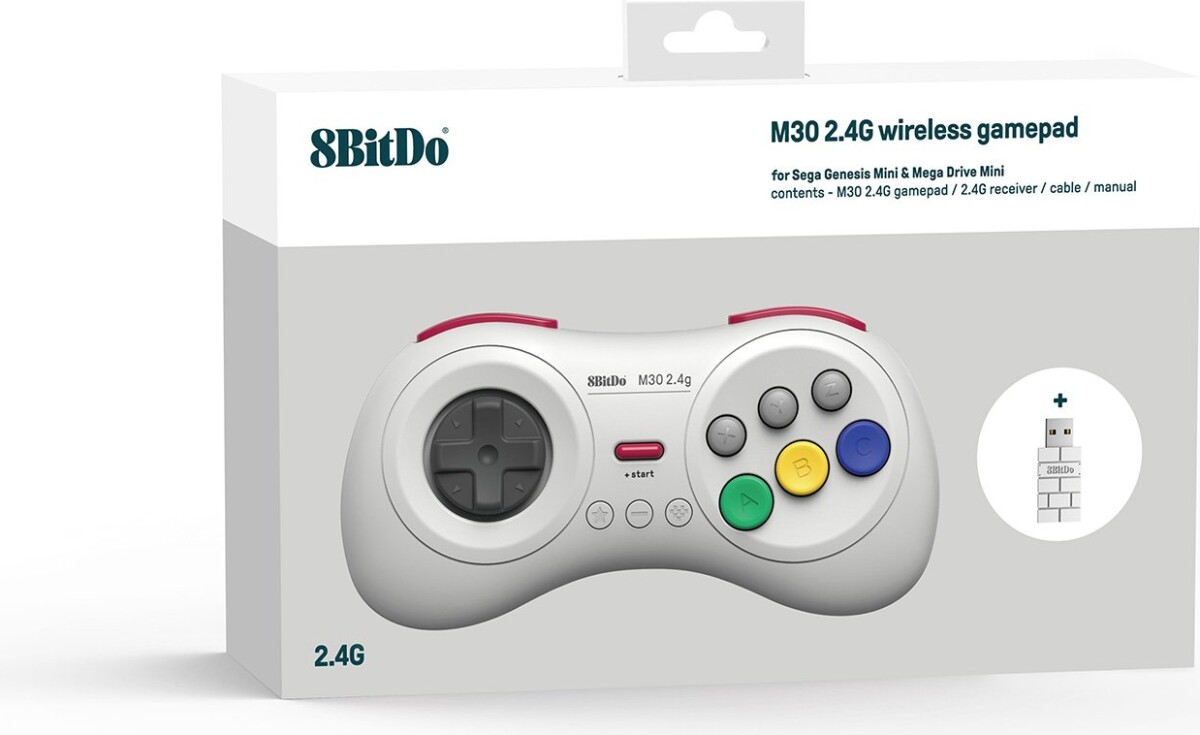 8Bitdo - M30 2.4G - Trådløs Controller Til Switch Pc Android Pi