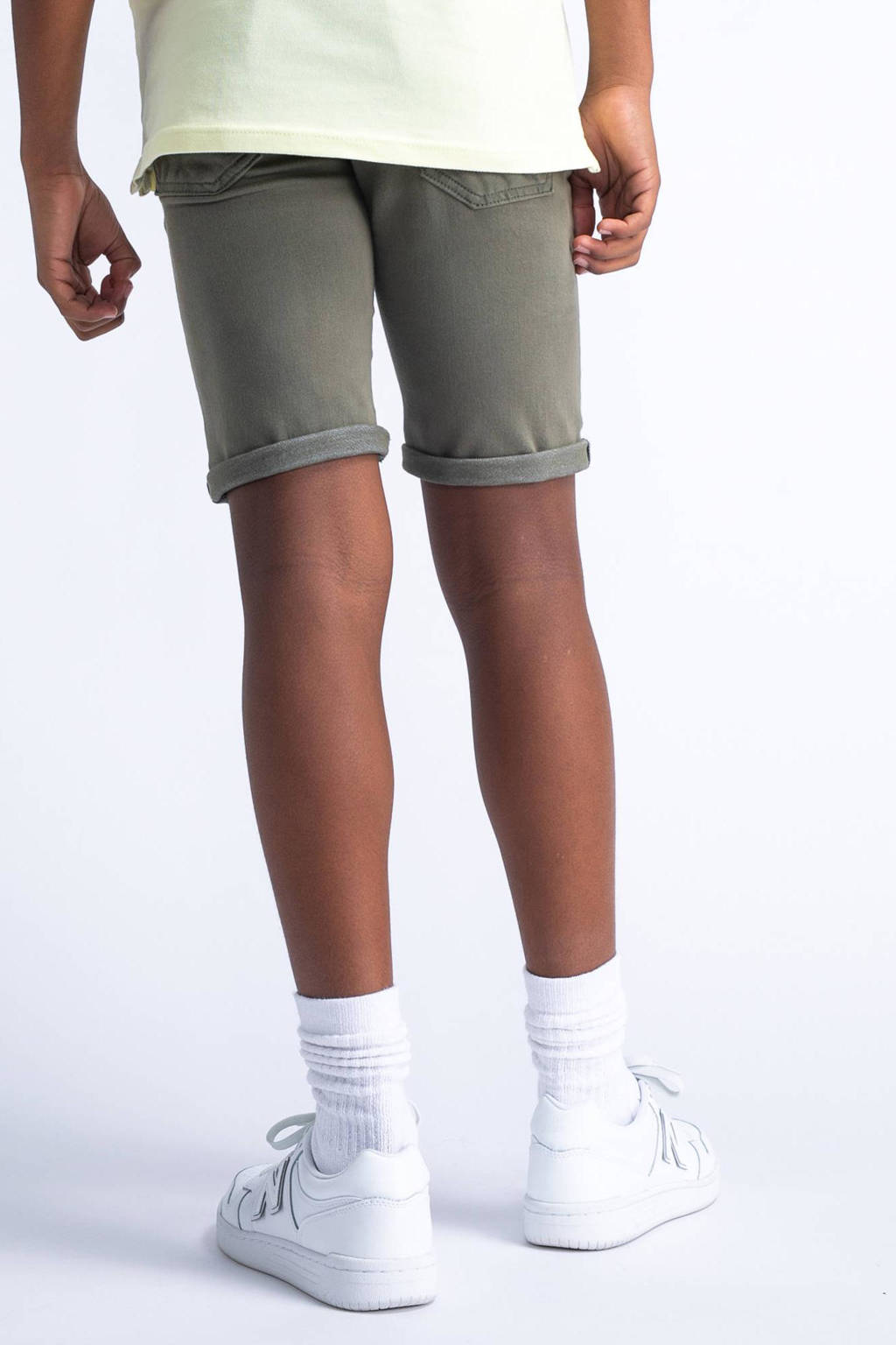 Petrol Industries denim short legergroen