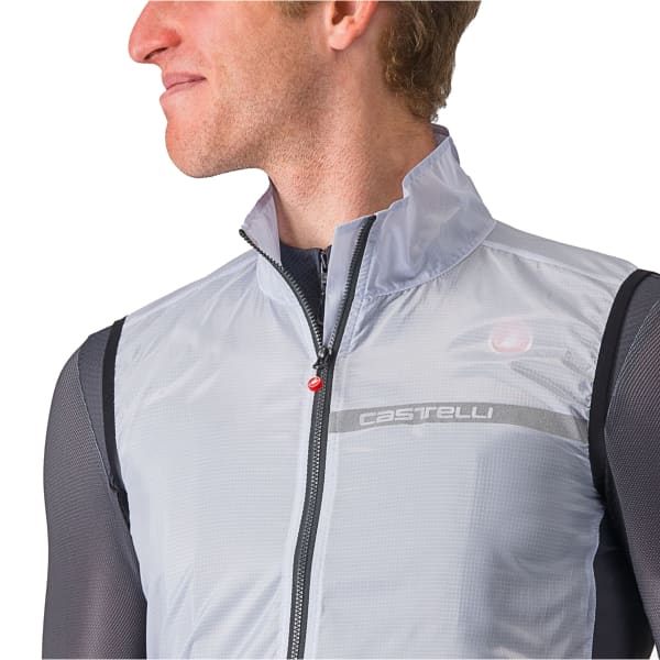 Veste vélo CASTELLI GILET SQUADRA STRETCH SILVER GREY/DARK GREY