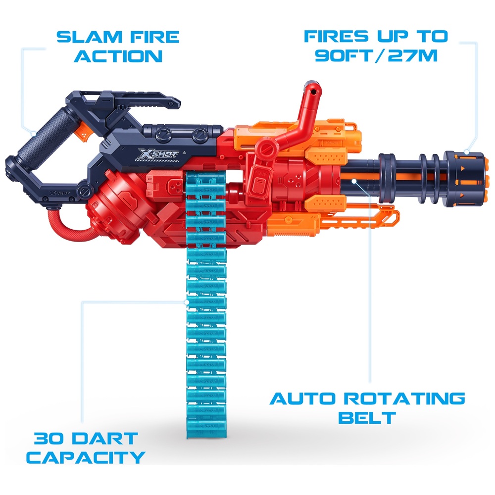 XSHOT Excel Crusher Blaster mit 48 Darts