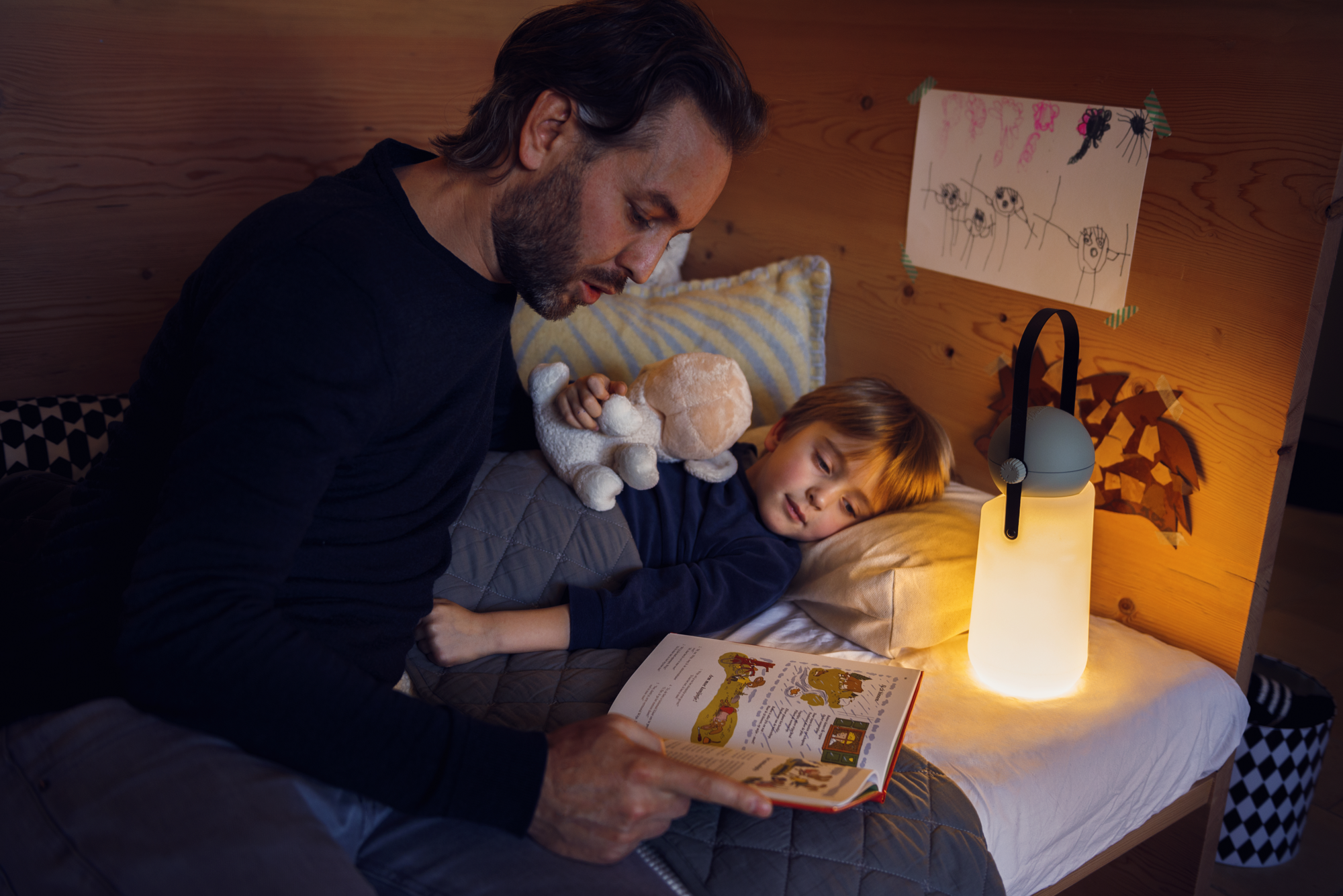 Tafellamp Guidelight oplaadbaar LED golden yellow