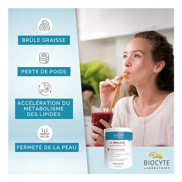 Biocyte Le Bruleur Morosil 400mg Emagrecimento Sabor Frutas Vermelhas 240g