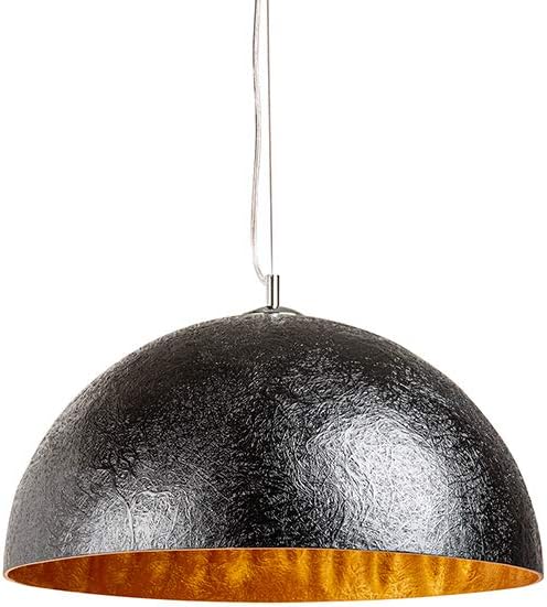 riess-ambiente.de Stylische Hängeleuchte GLOW schwarz gold 50cm Hängelampe Lampen Leuchten