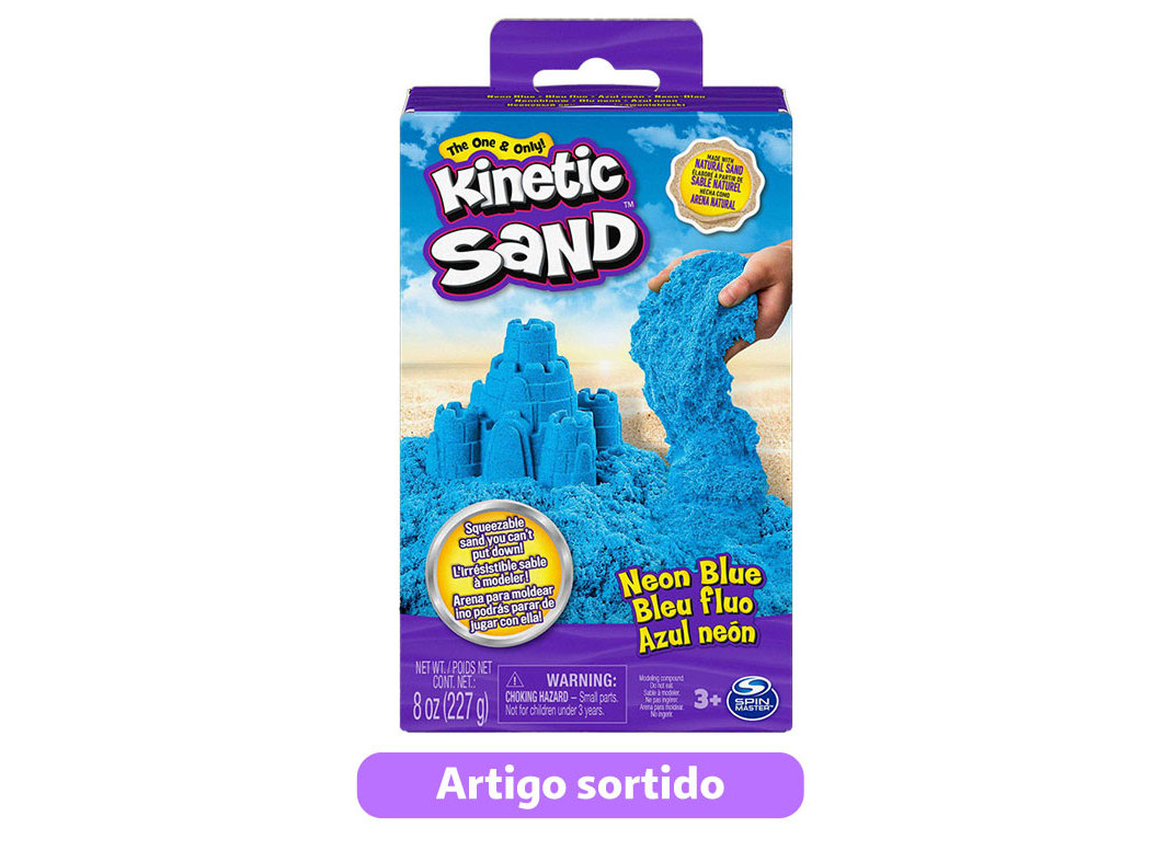 CAIXA DE AREIA KINETIC SAND CORES SORTIDAS