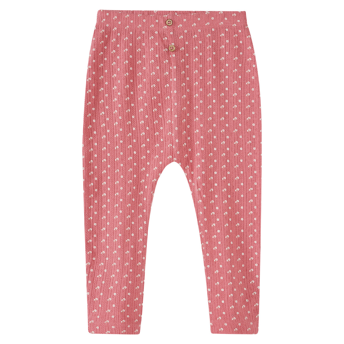 Topomini Pure Collection Baby Leggings aus Bio-Baumwolle rosa
