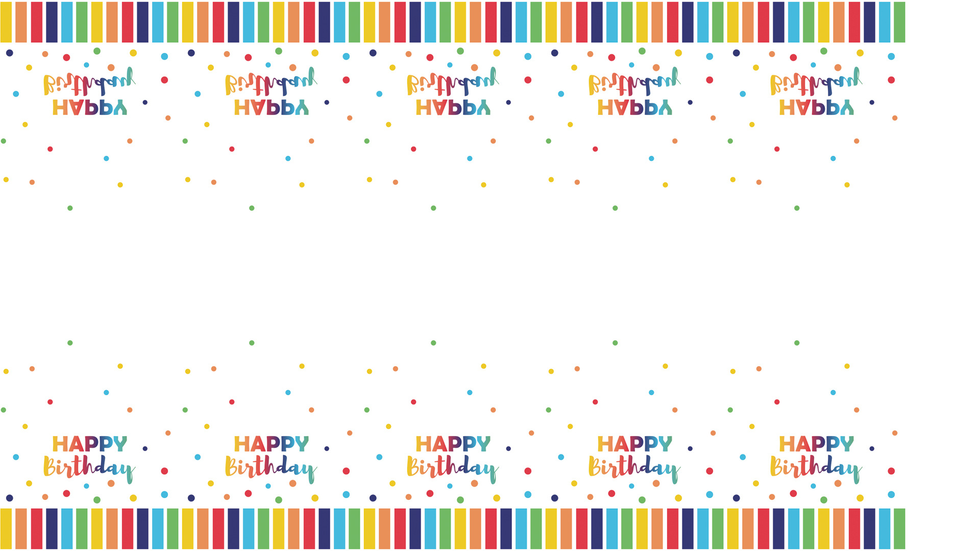 (101-tlg. Set) Happy Birthday Einweg Geschirr Geburtstags Party Tisch Deko inkl. Teller / Tischdecke / Servietten / Papp Becher - Bunt
