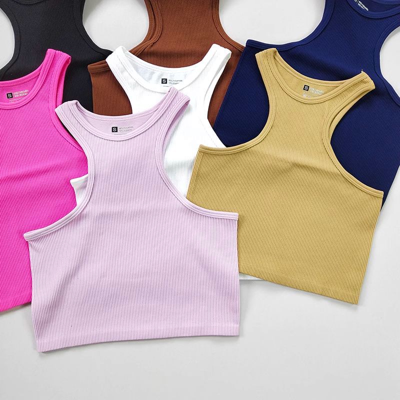 Runyz - Mouwloze ronde hals sporttop