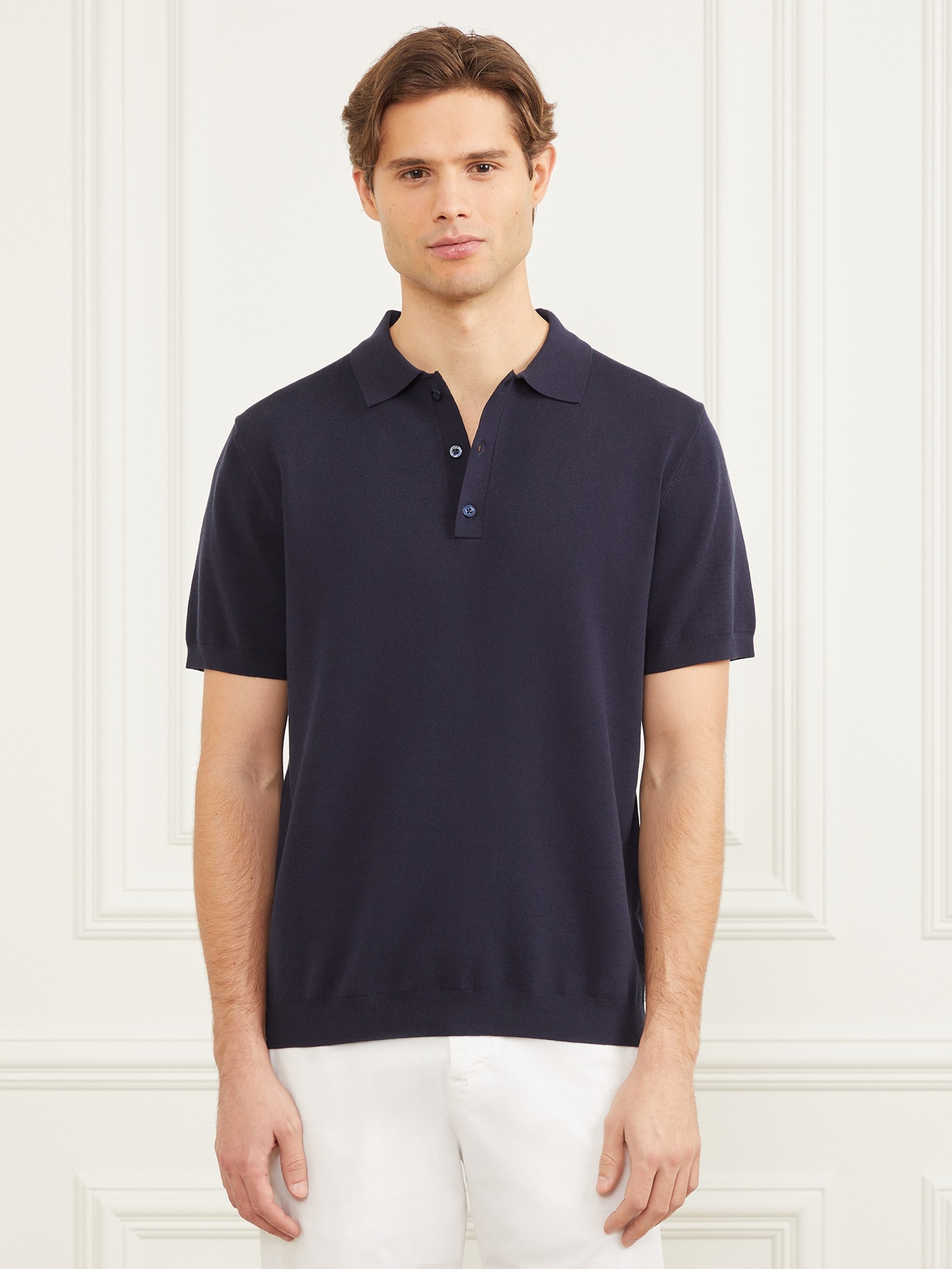 Polo de suéter de desempenho formal