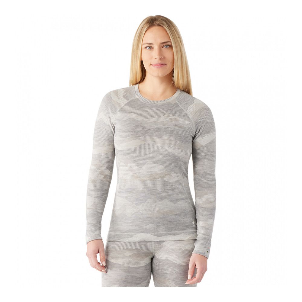Smartwool CLASSIC THERMAL MERINO CREW - Sous-couche Femme light grey