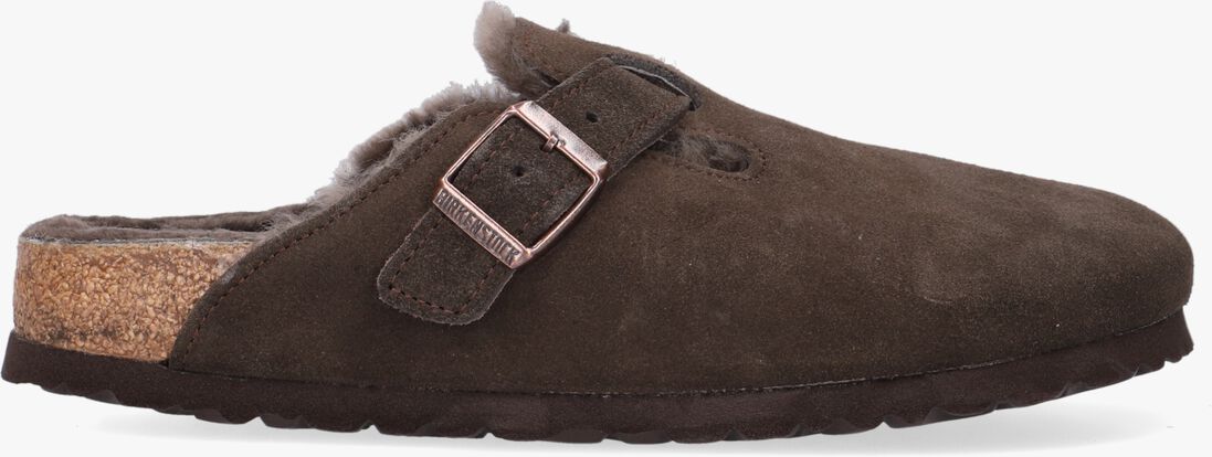 bruine birkenstock pantoffels boston vl dames