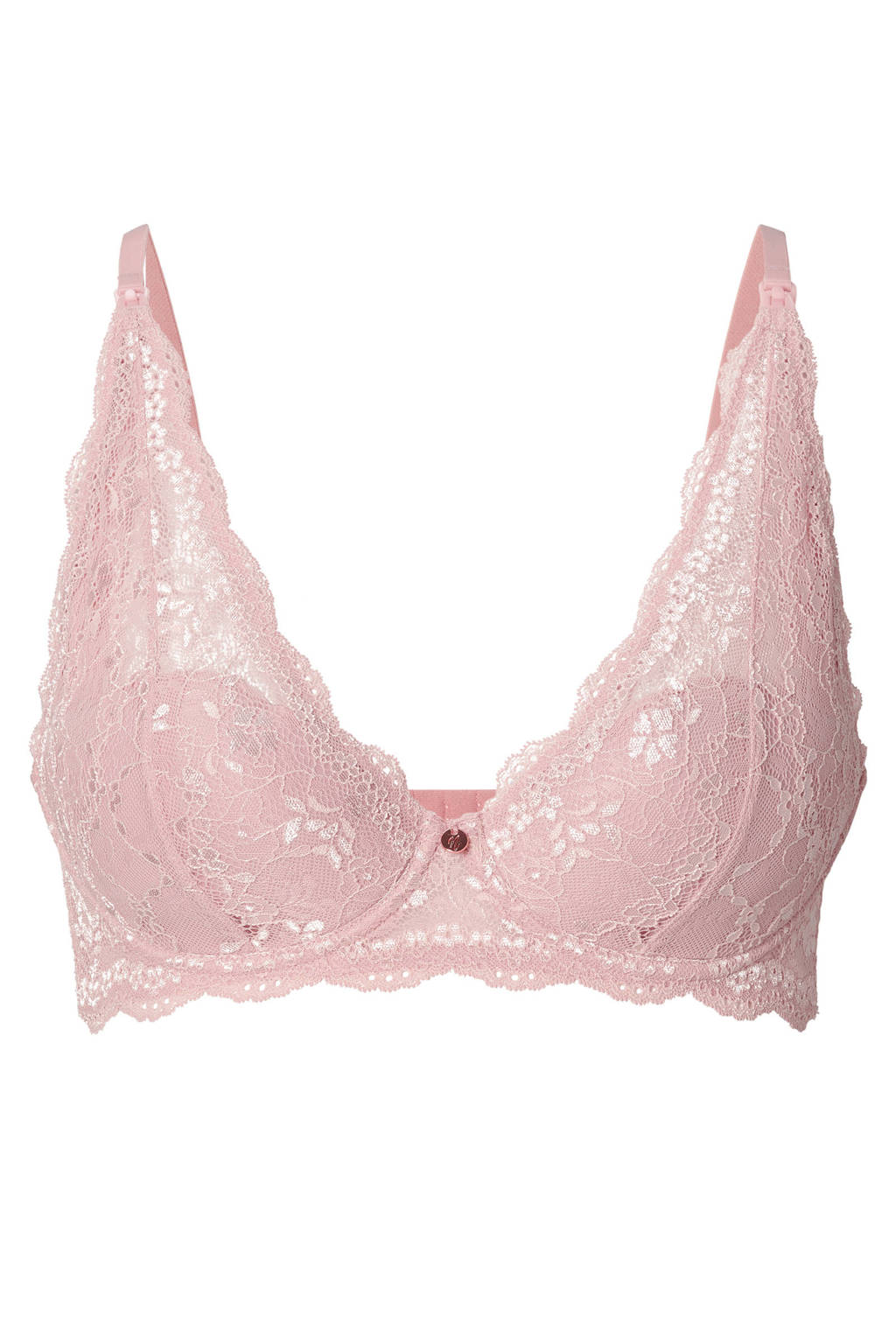 kanten voedingsbh met beugel roze