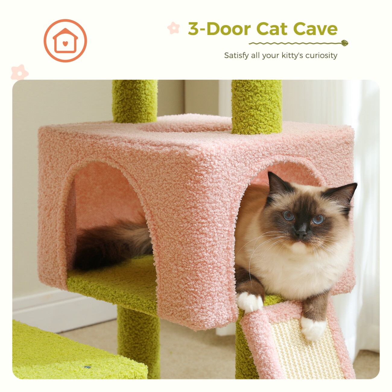 Pawz Road Kratzbaum Blume Sisal