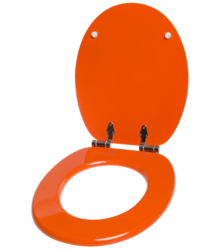 Toiletzitting met softclose-mechanisme, oranje