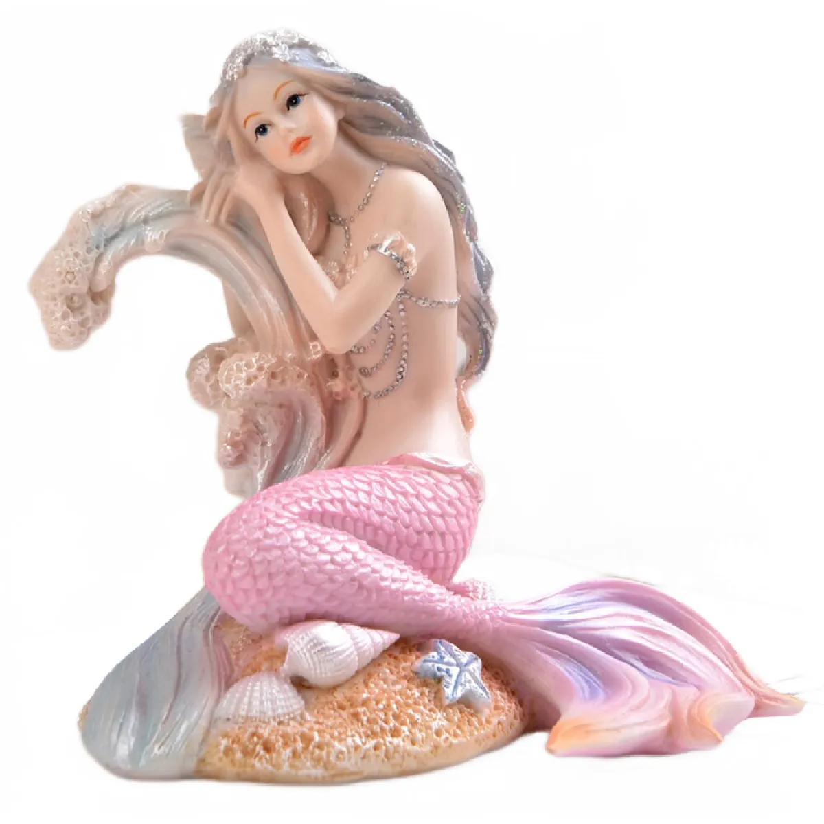 Universal Statue Sirène Style Méditerranéen Aquarium
