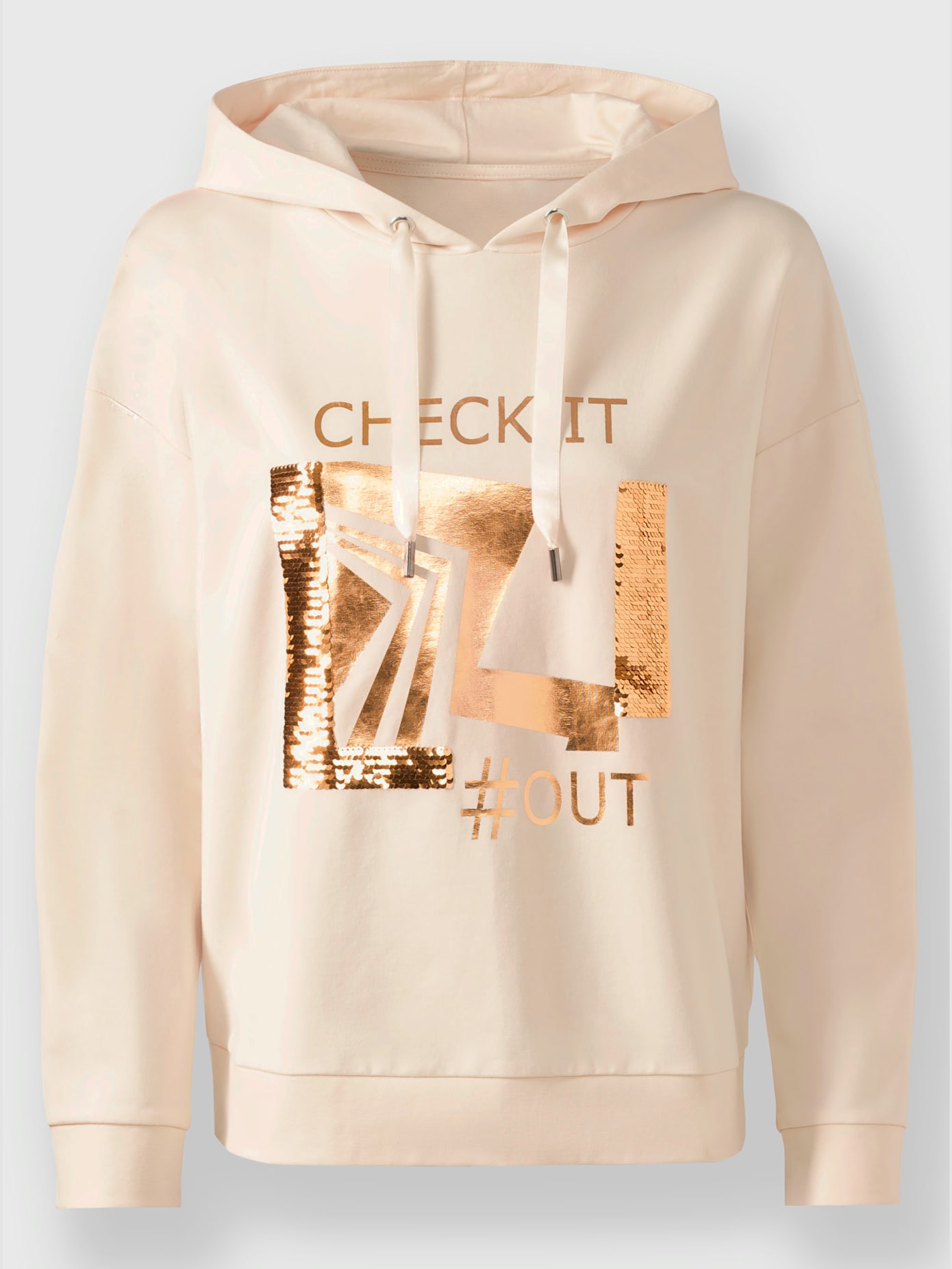 Sweat-shirt joli imprimé feuille devant