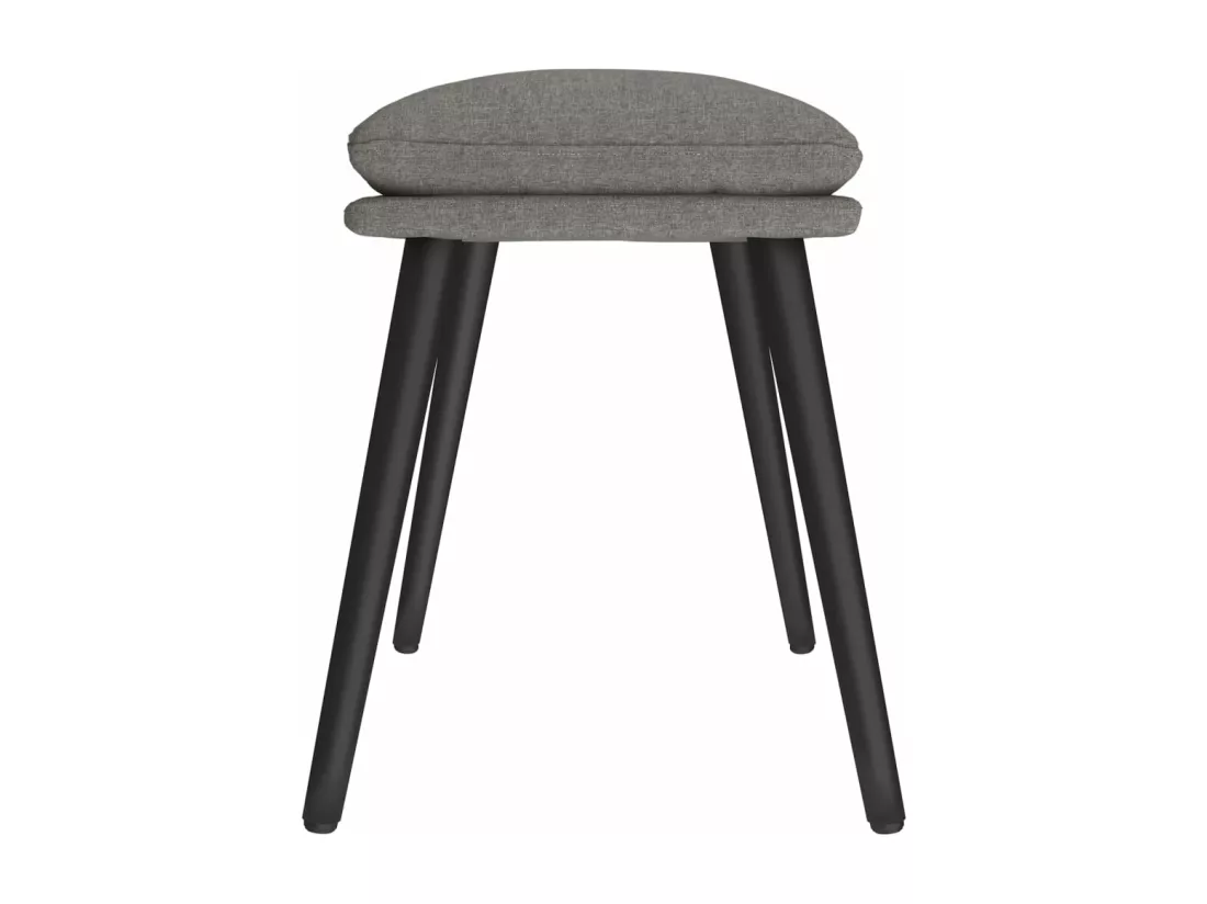 Repose-pied Gris clair 45x29,5x35 cm Tissu
