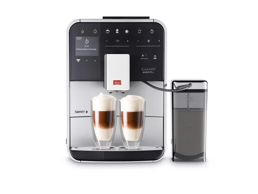 Melitta CAFFEO Barista TS Smart - Automatisk kaffemaskine med mælkeskummer - 15 bar - sølv