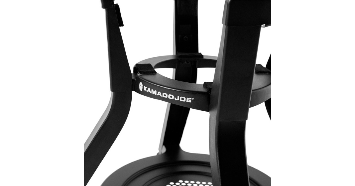Kamado JoeJoe Jr®-kar met zijtafels barbecuewagen  (Zwart)