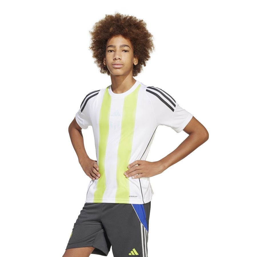 adidas T-shirt d'Entraînement Messi - Blanc/Jaune Enfant